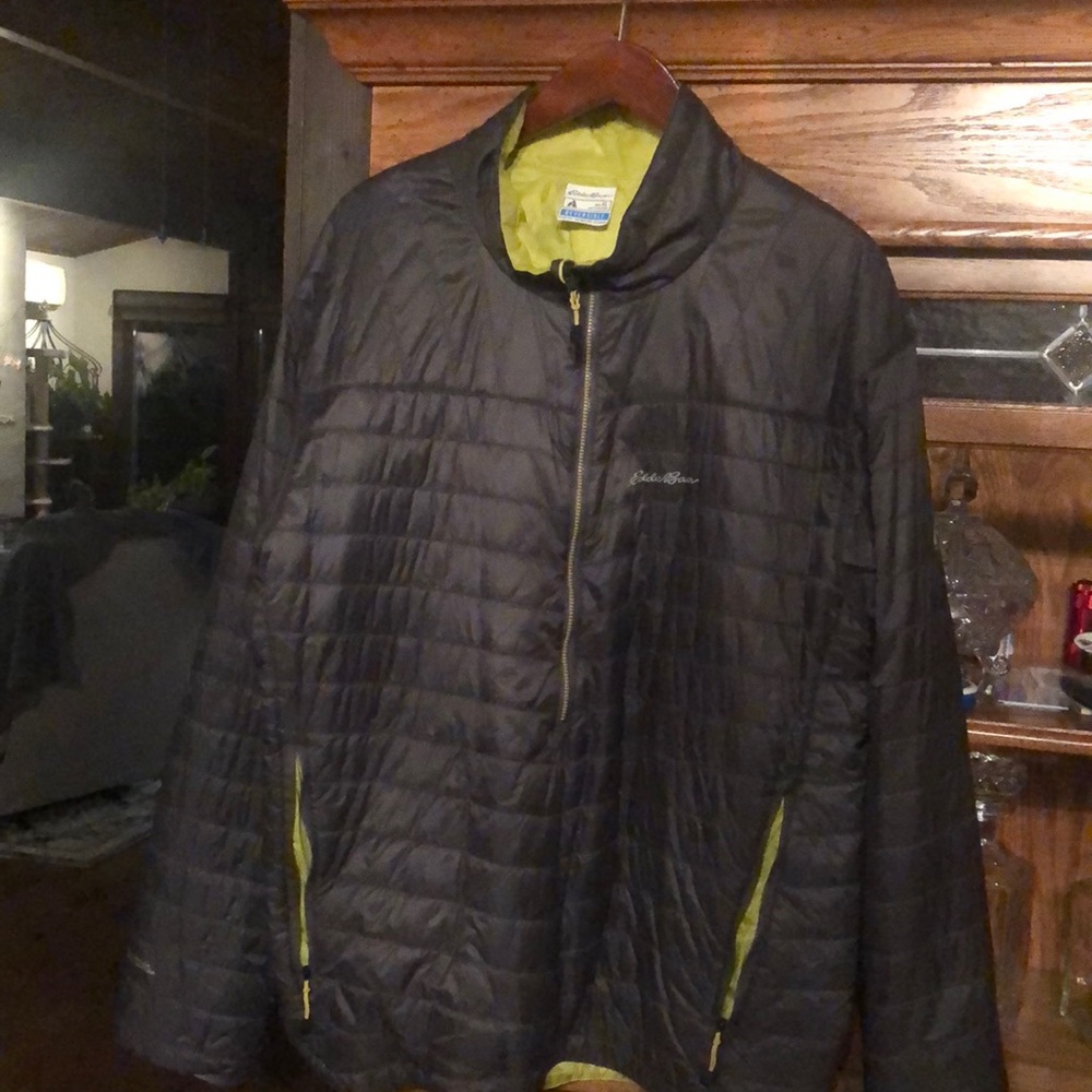 Eddie Bauer green/grey pullover